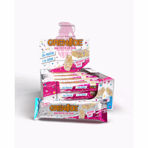 Grenade Protein Bar Birthday Cake 60g (12 Pack)