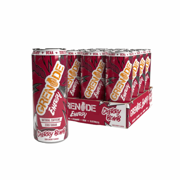 Grenade Energy Drink Cherry Bomb 330ml (12 Pack)