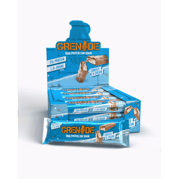 Grenade Protein Bar Cookies & Cream 60g (12 Pack)