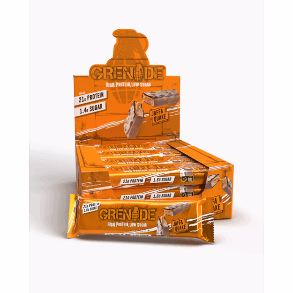 Grenade Protein Bar Jaffa Quake 60g (12 Pack)