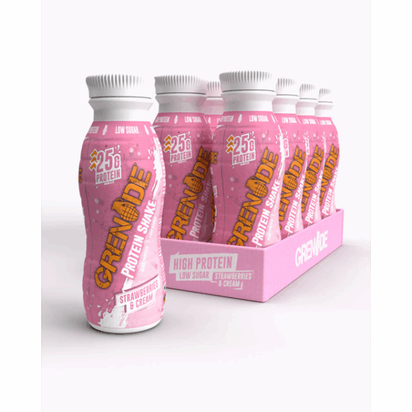 Grenade Strawberries & Cream Protein Shake 330ml (8 Pack)