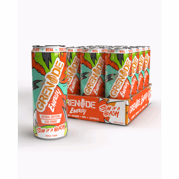 Grenade Energy Drink Sun of a Beach 330ml (12 Pack)