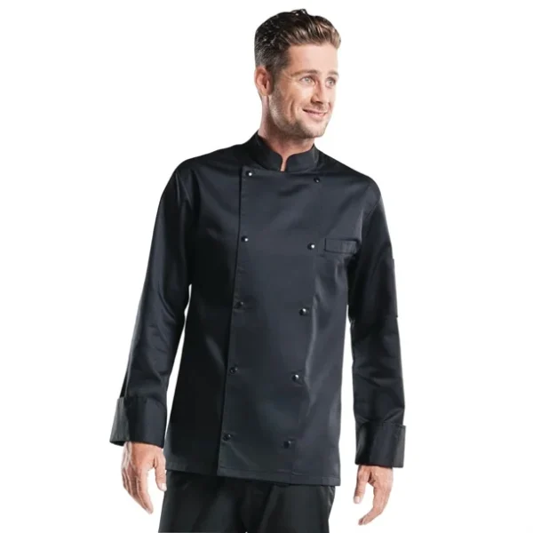 Veste de cuisine Chaud Devant Roma noire