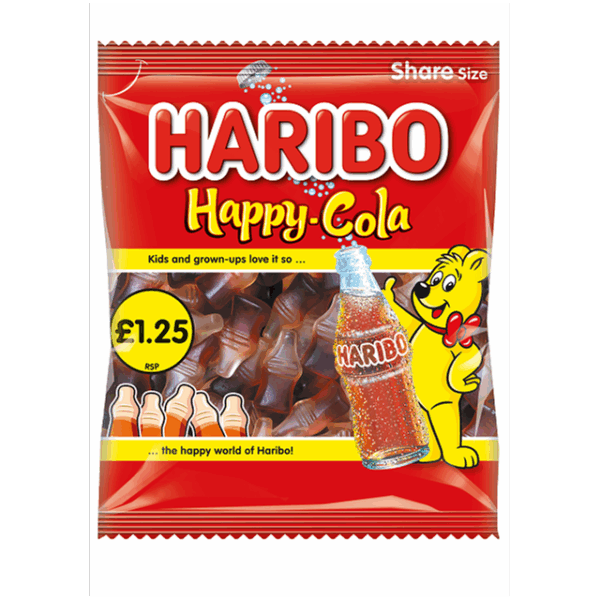 Haribo Happy Cola 140g £1.25 (12 Pack)
