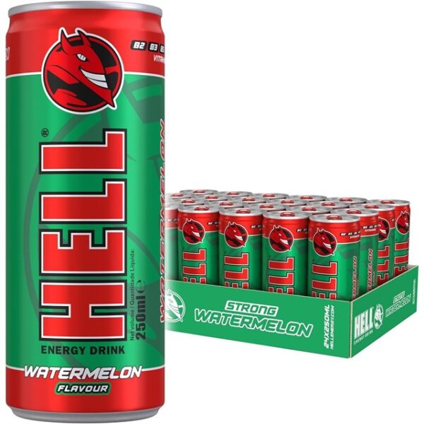 Hell Energy Drink Watermelon 250ml 24 PACK 79p