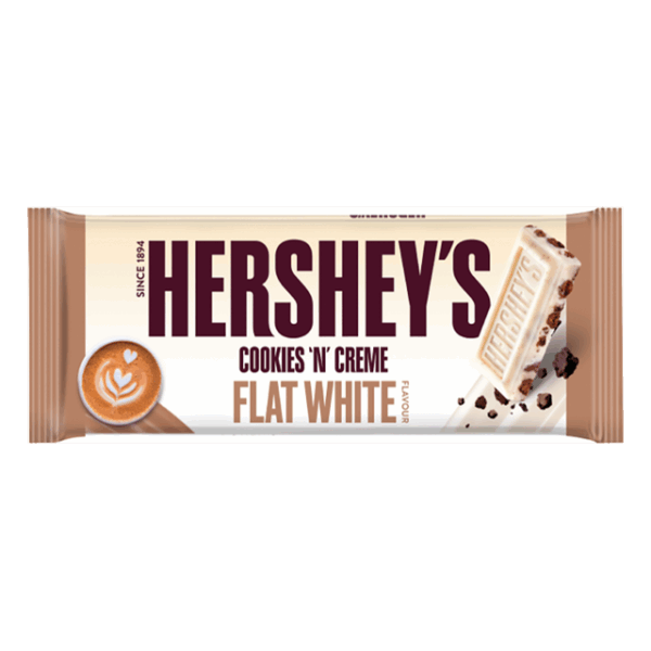 Hershey's Cookies 'N' Creme Flat White 90g 24 Pack