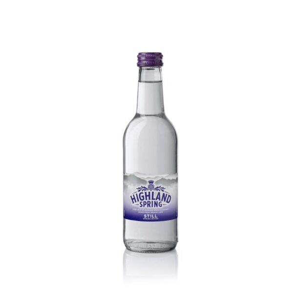 Highland Spring Still Water Glass Bottle 330ml (24 Pack)
