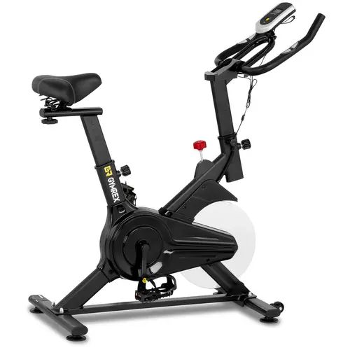 Vélo d'intérieur - Roue d'inertie de 6 kg - Supporte jusqu'à 100 kg - LCD