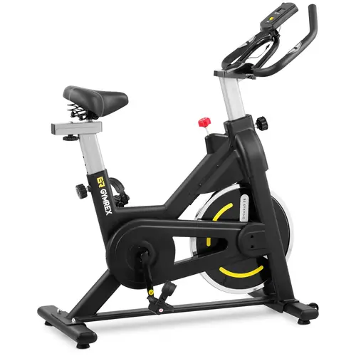 Vélo d'intérieur - Roue d'inertie de 8 kg - Supporte jusqu'à 100 kg - LCD