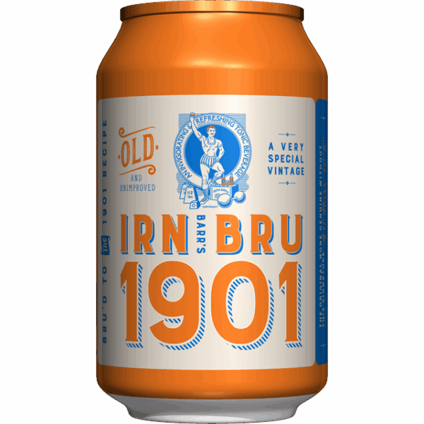 Barrs Irn Bru 1901 330ml Cans 24 Pack