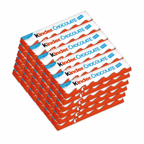 Kinder Milk Chocolate Bars Medium 21g 36 Pack
