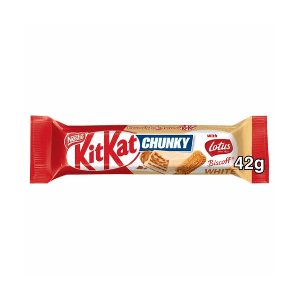 Kit Kat Chunky White Lotus Biscoff 42g (24 Pack)