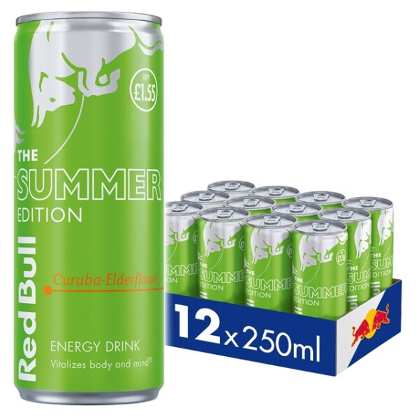 Red Bull Energy Drink Editions Curuba Summer 250ml £1.55 12 Pack 13 March
