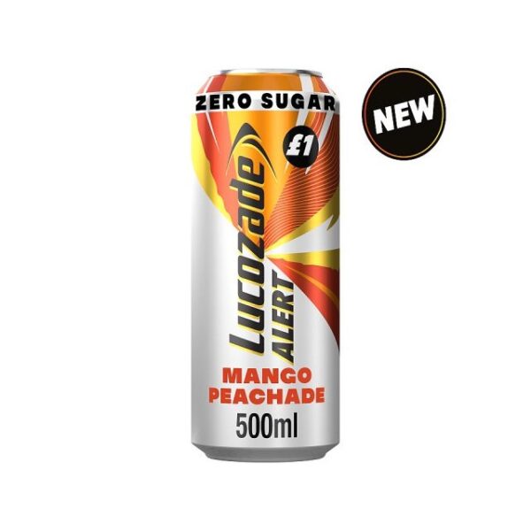 Lucozade Alert Mango Peachade 500ml £1 (12 Pack)
