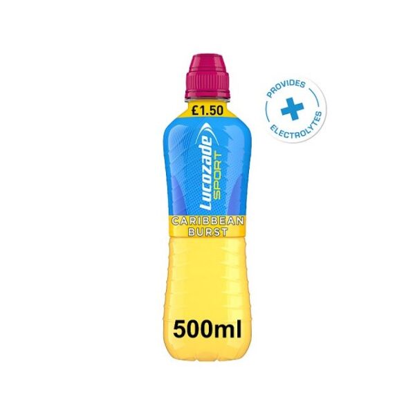 Lucozade Sport Caribbean Burst 500ml 12 Pack £1.50 31 March Dated