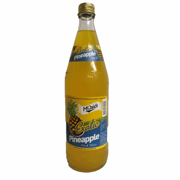 McDaids Pineapple Glass Bottle 750ml (12 Pack)
