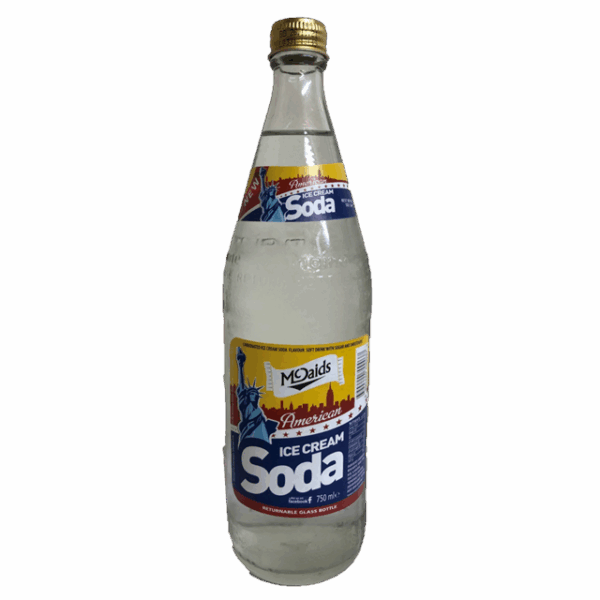 McDaids Cream Soda Glass Bottle 750ml (12 Pack)
