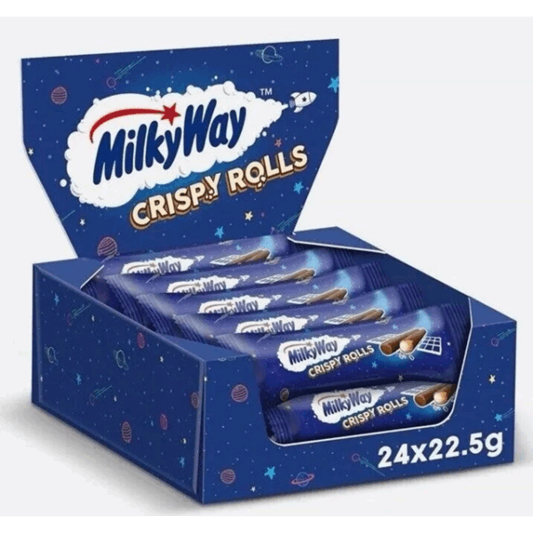 Milky Way Crispy Wafer Rolls 22.5g 24 Pack