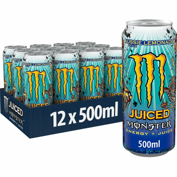 Monster Energy Drink Aussie Lemonade 500ml £1.65 (12 Pack)
