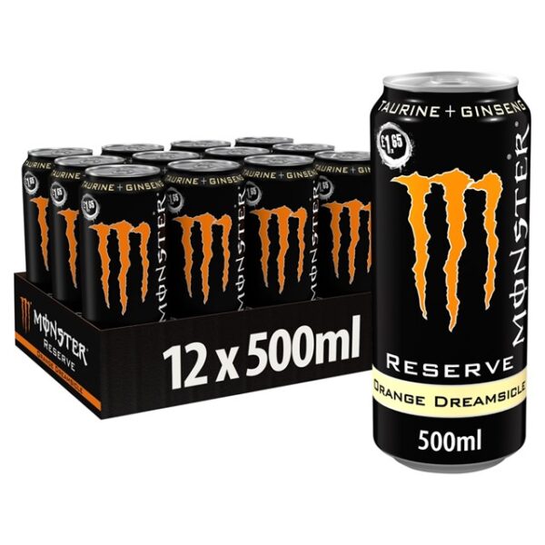 Monster Energy Drink Reserve Orange Dreamsicle 500ml (12 Pack)