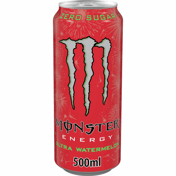 Monster Energy Drink Plain Pack Ultra Watermelon 500ml (12 Pack)