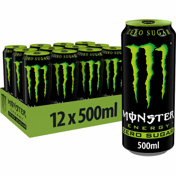 Monster Energy Drink Original Zero Sugar 500ml £1.55 (12 Pack)