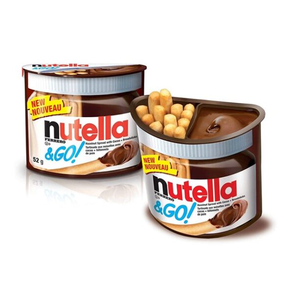 Nutella & Go Hazelnut Spread with Cocoa & Breadsticks 48g 12 Pack