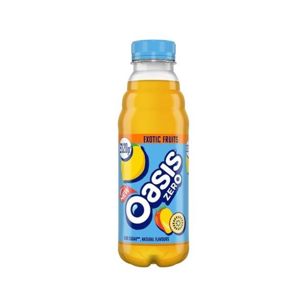 Oasis Exotic Fruits Zero 500ml 1.20 (12 Pack)