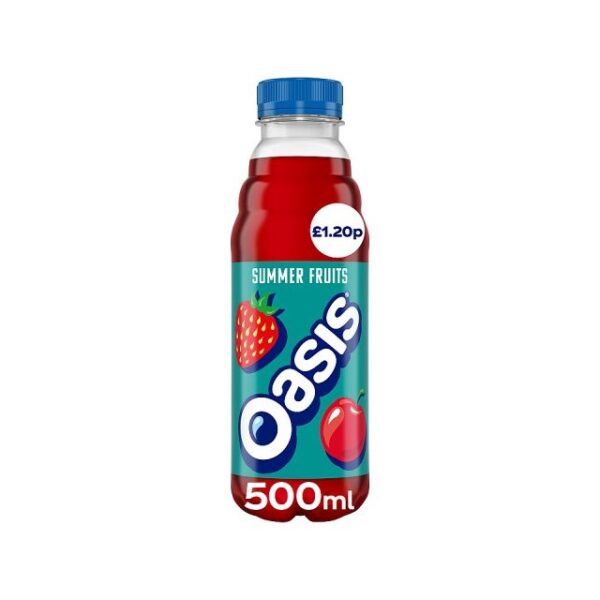 Oasis Summer Fruits 500ml £1.20 (12 Pack)