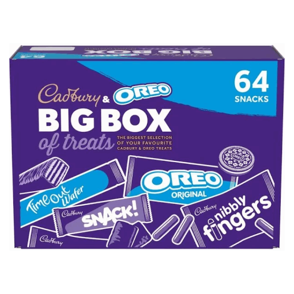 Cadbury's & Oreo Big Box of Treats 64 Snacks