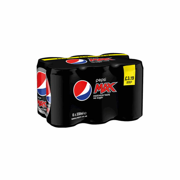 Pepsi Max Cans 330ml 4 x 6 Pack £3.19