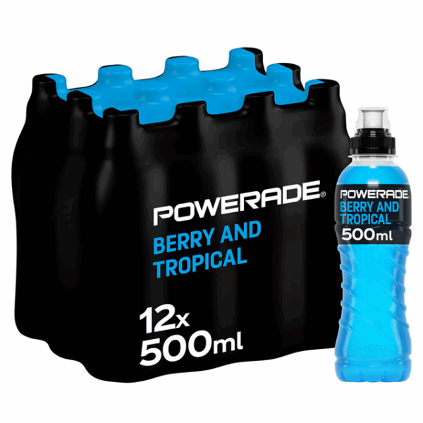 POWERADE BERRY & TROPICAL 500ml (12 PACK)