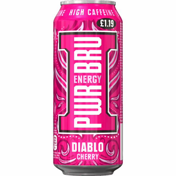 PWR-BRU Diablo Cherry 500ml £1.19 (12 Pack)