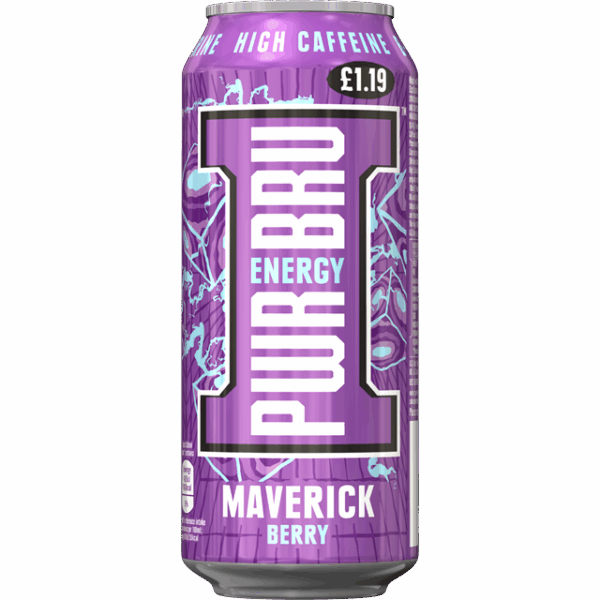 PWR-BRU Maverick Berry 500ml £1.19 (12 Pack)