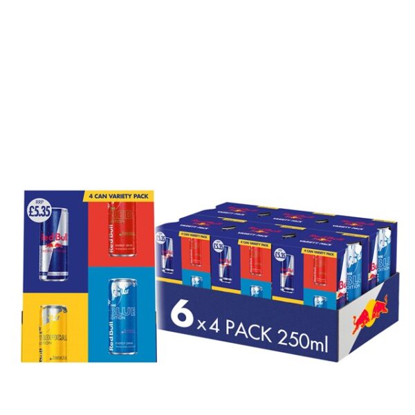 Red Bull Energy Drink Editions Variety Pack 250ml 6 x 4 Pack £5.35