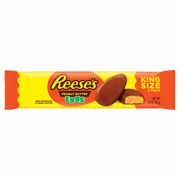 Reeses Peanut Butter Eggs King Size 68g 24 x 2 Egg Pack