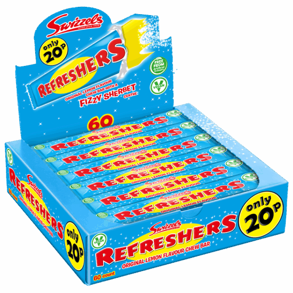 Swizzels Refreshers Chew Bar 18g 15p 60 Pack