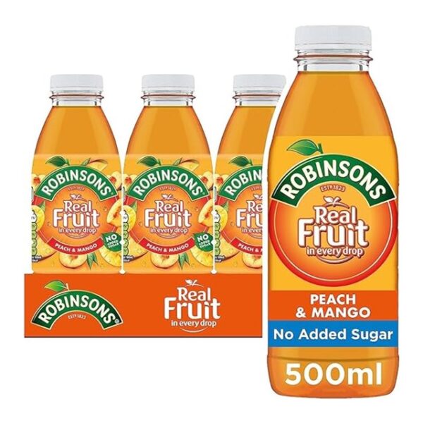 Robinsons Peach & Mango ready to Drink 500ml 12 Pack