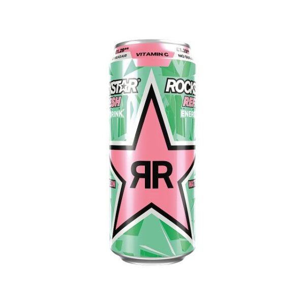 Rockstar Energy Drink Refresh Watermelon & Kiwi 500ml £1.29 (12 Pack)
