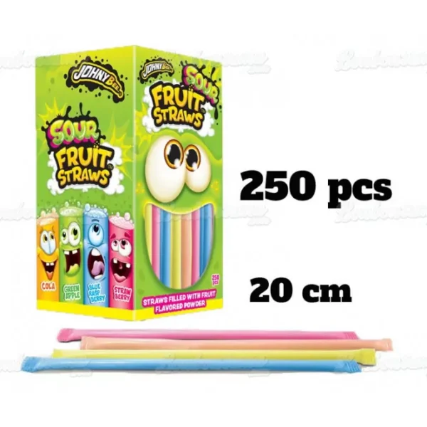 Sour Fruit Straws Mini 3 gr