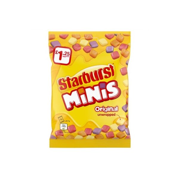 Starburst Minis Original 125g 12 Pack £1.25