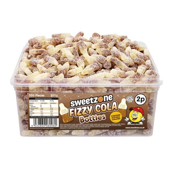 Sweetzone Fizzy Cola Bottles Halal 805g 350 Pieces
