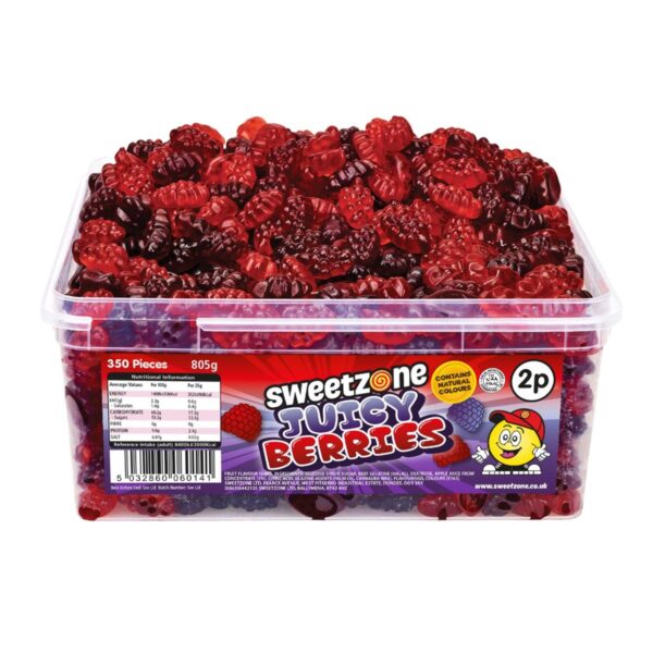 Sweetzone Tubs Juicy Berries 805g 2p (350 Pieces)