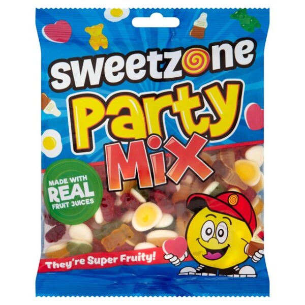 Sweetzone Party Mix with Real Fruit Juices Halal 180g 12 Pack