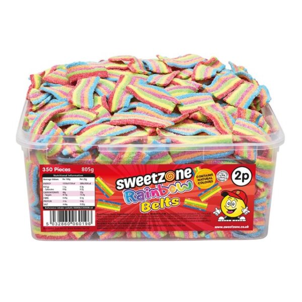 Sweetzone Rainbow Belts 805g 2p (350 Pieces)