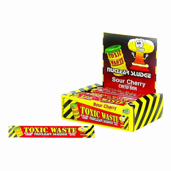 Toxic Waste Nuclear Sludge Sour Cherry Chew Bar 20g (50 Pack)
