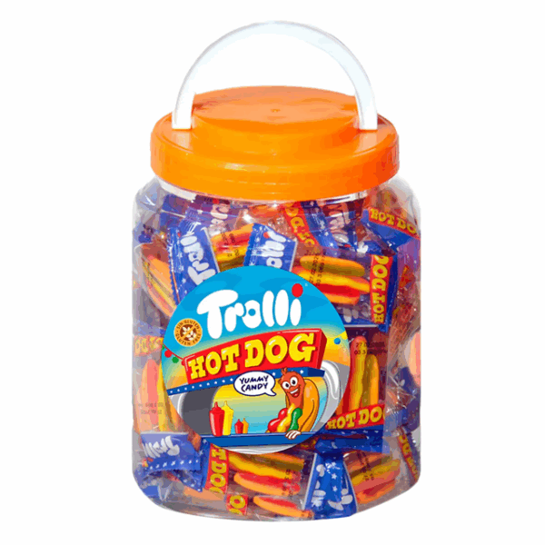 Trolli Hot Dog Yummy Candy Jellies 540g 60 Pieces