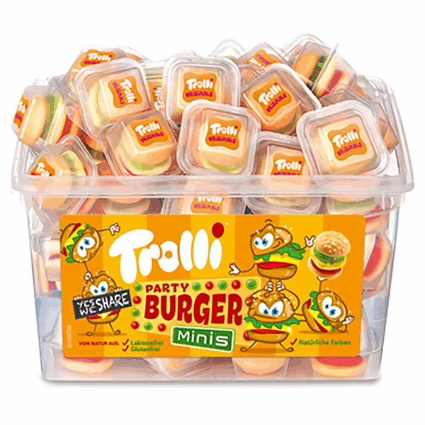 Trolli Party Burger Minis 600g (60 Pieces)