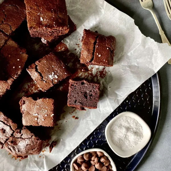 Sourdough Black Bean Brownies