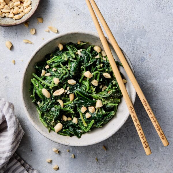 Spinach in Peanut Sauce